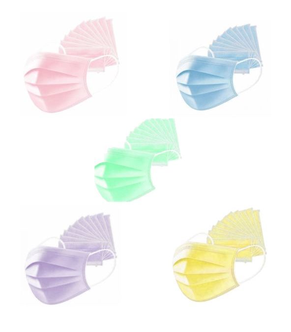 Masques chirugicaux de couleurs